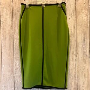 Worthington Elegant Green Pencil Skirt